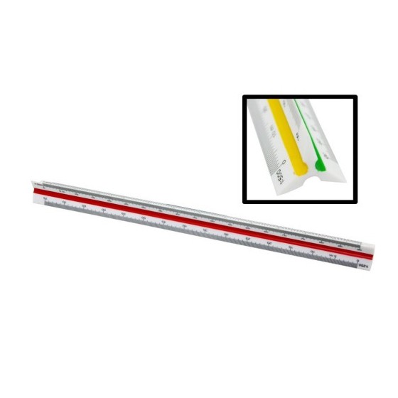 ESCALIMETRO PLASTICO 30 CM BISMARK 303641
