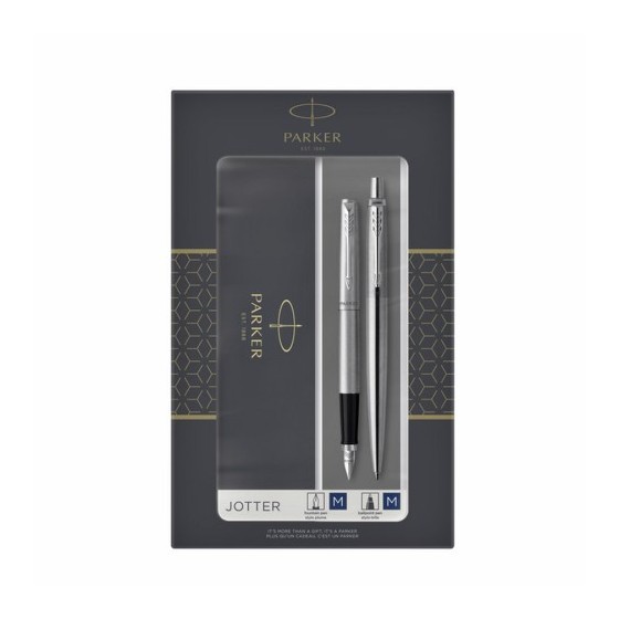 SET JOTTER. DUO PLUMA + BOLÍGRAFO ACERO CT PARKER 2093258