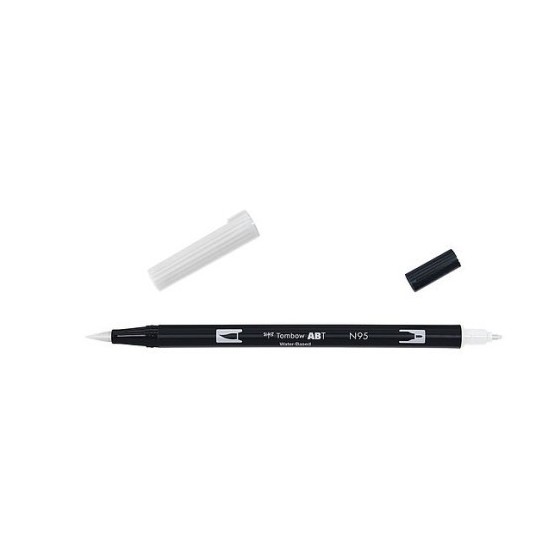 ROTULADOR DOBLE PUNTA PINCEL DUAL BRUSH-N95 - COLOR COOL GREY 1. TOMBOW ABT-N95