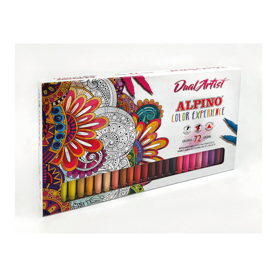 ESTUCHE 72 ROTULADORES DUAL ARTIST COLOR EXPERIENCE ALPINO AR000197