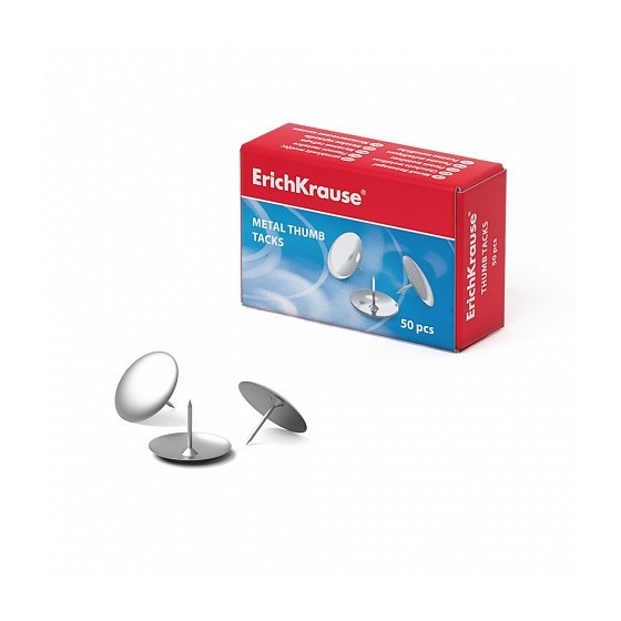 CAJA 50 CHINCHETAS NIQUELADAS ERICH KRAUSE 7851