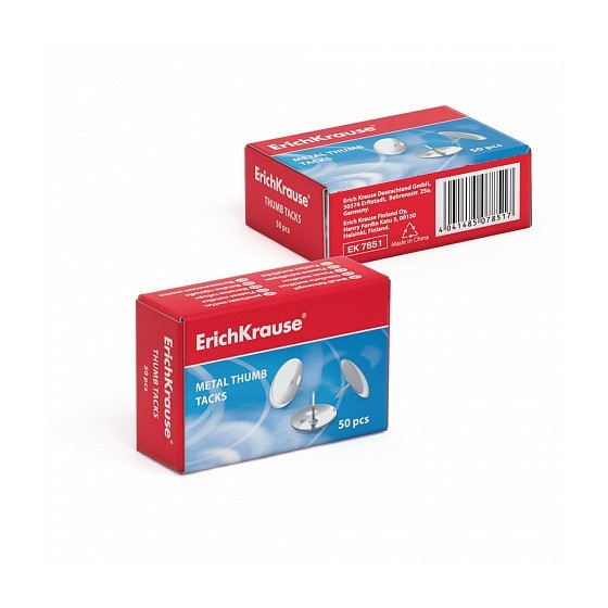 CAJA 50 CHINCHETAS NIQUELADAS ERICH KRAUSE 7851