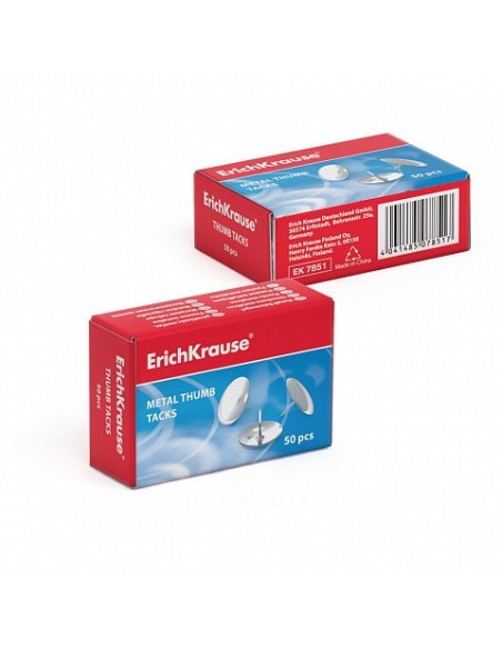 CAJA 50 CHINCHETAS NIQUELADAS ERICH KRAUSE 7851