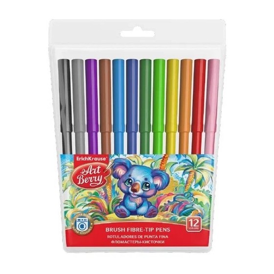 ESTUCHE 12 ROTULADORES SUPER LAVABLES COLORES SURTIDOS ARTBERRY 56084