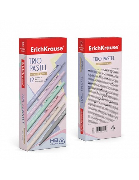 PORTAMINAS TRIO PASTEL 0.5 MM, HB ERICH KRAUSE 56013 (x12 unidades)