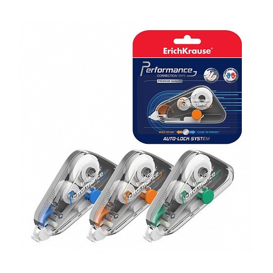 CINTA CORRECTORA PERFORMANCE, 5MM X 6M ERICH KRAUSE 53203 (x15 unidades)
