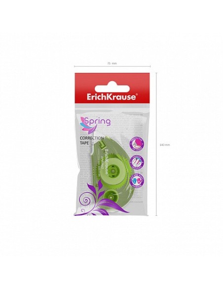 CINTA CORRECTORA SPRING 5MM X 6M ERICH KRAUSE 53196 (x24 unidades)