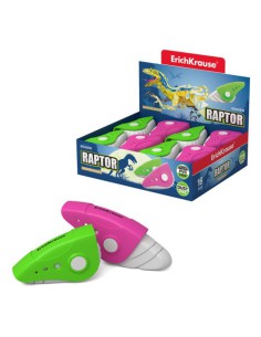 GOMA EN CAJA DE PLÁSTICO RAPTOR ERICH KRAUSE 48173 (x16 unidades)