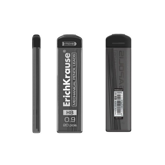 ESTUCHE 20 MINAS PORTAMINAS 0.9 MM, HB ERICH KRAUSE 48144 (x32 unidades)