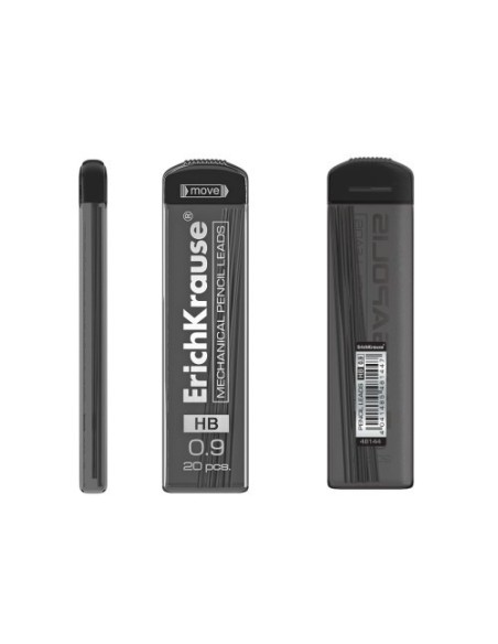 ESTUCHE 20 MINAS PORTAMINAS 0.9 MM, HB ERICH KRAUSE 48144 (x32 unidades)