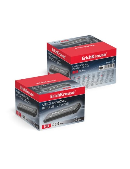 ESTUCHE 20 MINAS PORTAMINAS 0.9 MM, HB ERICH KRAUSE 48144 (x32 unidades)