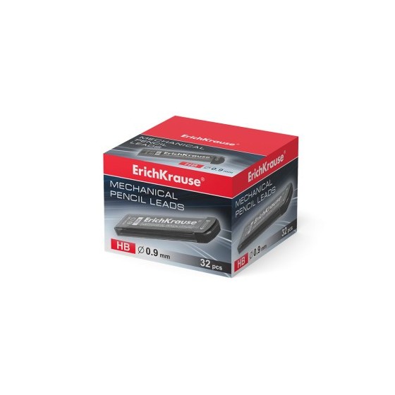 ESTUCHE 20 MINAS PORTAMINAS 0.9 MM, HB ERICH KRAUSE 48144 (x32 unidades)