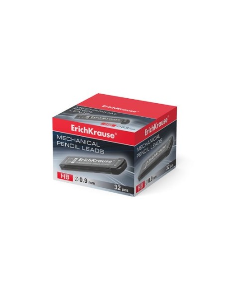 ESTUCHE 20 MINAS PORTAMINAS 0.9 MM, HB ERICH KRAUSE 48144 (x32 unidades)