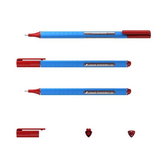 FINELINER LIQUID F-20, COLOR DE LA TINTA: ROJO ERICH KRAUSE 47971 (x12 unidades)