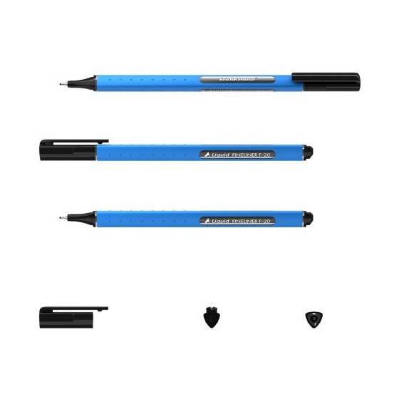 FINELINER LIQUID F-20, COLOR DE LA TINTA: NEGRO ERICH KRAUSE 47970 (x12 unidades)