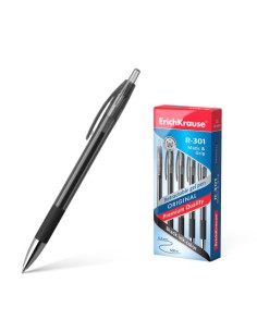 BOLÍGRAFO DE GEL AUTOMÁTICO R-301 ORIGINAL GEL MATIC&GRIP, COLOR DE LA TINTA: NEGRO ERICH KRAUSE 46815 (x12 unidades)