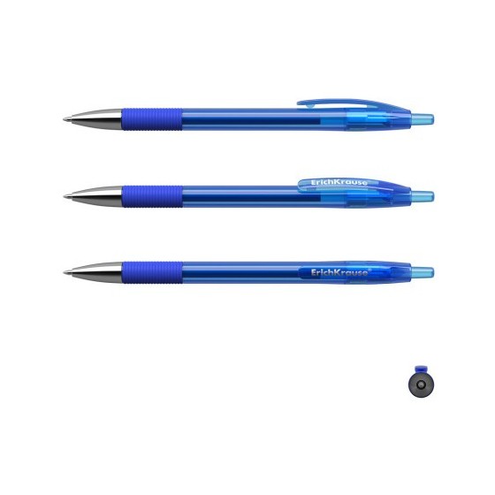 BOLÍGRAFO DE GEL AUTOMÁTICO R-301 ORIGINAL GEL MATIC&GRIP, COLOR DE LA TINTA AZUL ERICH KRAUSE 46814 (x12 unidades)