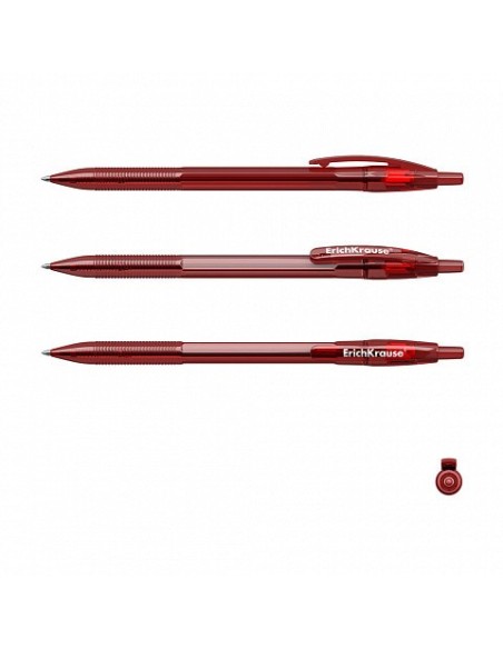 BOLÍGRAFO DE BOLA AUTOMÁTICO R-301 ORIGINAL MATIC 0.7, COLOR DE LA TINTA: ROJO ERICH KRAUSE 46766 (x60 unidades)