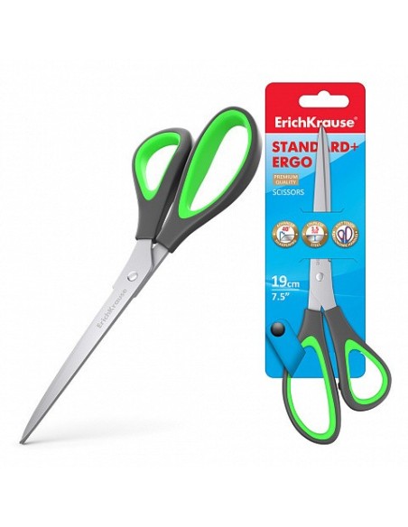 BLISTER TIJERA STANDARD+ ERGO, 19 CM ERICH KRAUSE 44886