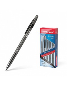 BOLÍGRAFO DE GEL R-301 ORIGINAL GEL 0.5, COLOR DE LA TINTA: NEGRO ERICH KRAUSE 42721 (x12 unidades)