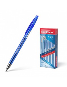 BOLÍGRAFO DE GEL R-301 ORIGINAL GEL 0.5, COLOR DE LA TINTA AZUL ERICH KRAUSE 40318 (x12 unidades)