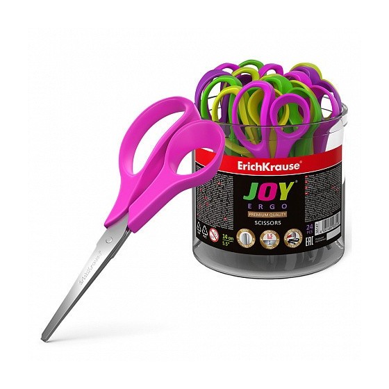TIJERA JOY ERGO, 14 CM ERICH KRAUSE 35147 (x24 unidades)