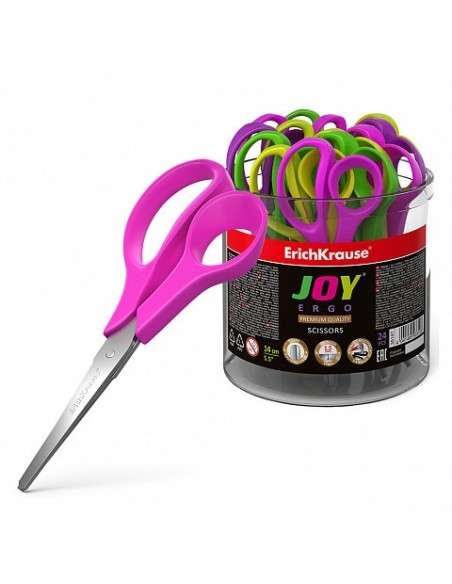 TIJERA JOY ERGO, 14 CM ERICH KRAUSE 35147 (x24 unidades)