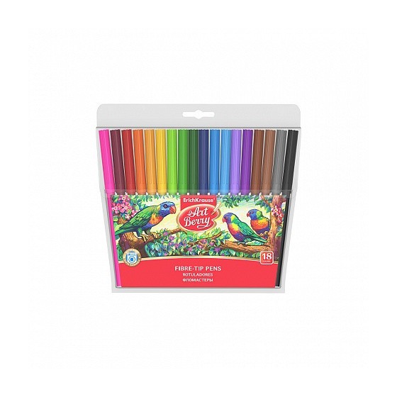 CAJA 18 ROTULADORES SUPER LAVABLES COLORES SURTIDOS ARTBERRY 33051