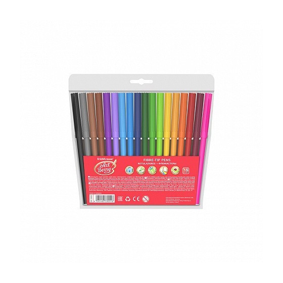 CAJA 18 ROTULADORES SUPER LAVABLES COLORES SURTIDOS ARTBERRY 33051
