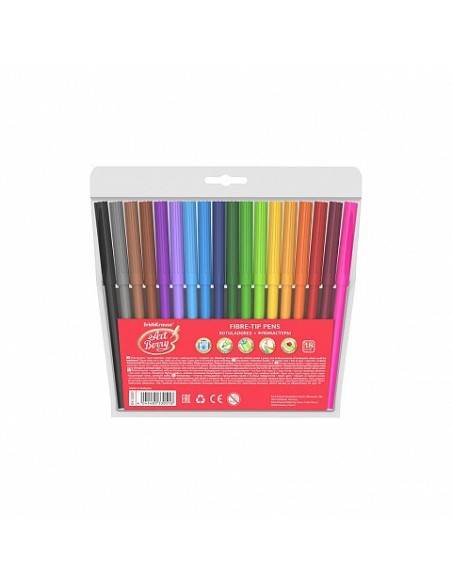 CAJA 18 ROTULADORES SUPER LAVABLES COLORES SURTIDOS ARTBERRY 33051