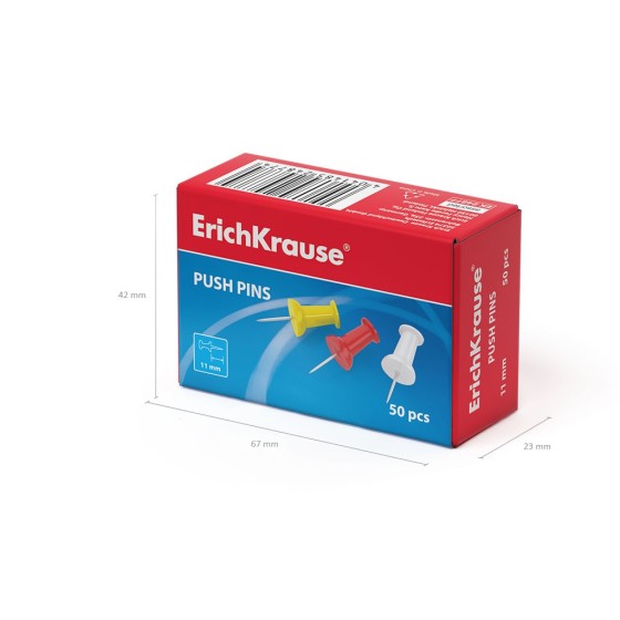CAJA 50 PINCHOS DE COLORES ERICH KRAUSE 24877