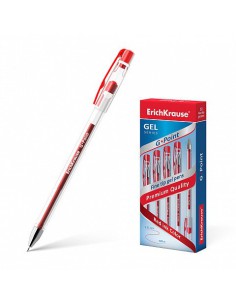 BOLÍGRAFO DE GEL G-POINT, COLOR DE LA TINTA ROJO ERICH KRAUSE 17629 (x12 unidades)