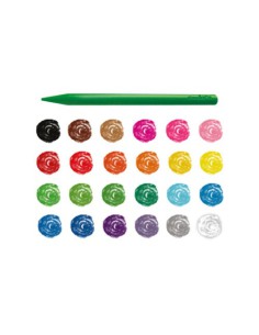 CAJA 24 PLASTICERAS COLORES SURTIDOS CARIOCA 42880 2