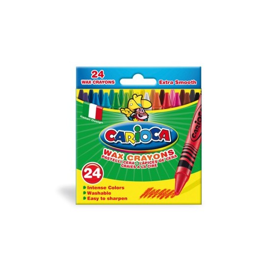 CAJA 24 CERAS PASTEL CARIOCA 42366