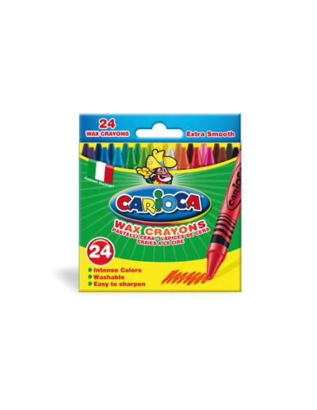 CAJA 24 CERAS PASTEL CARIOCA 42366