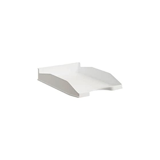 BANDEJA ECOGREEN 100% RECICLADO Y RECICLABLE APILABLE DIN A4 Y FOLIO MEDIDAS 345X255X60 MM COLOR BLANCO ARCHIVO 2000 742 BL PS