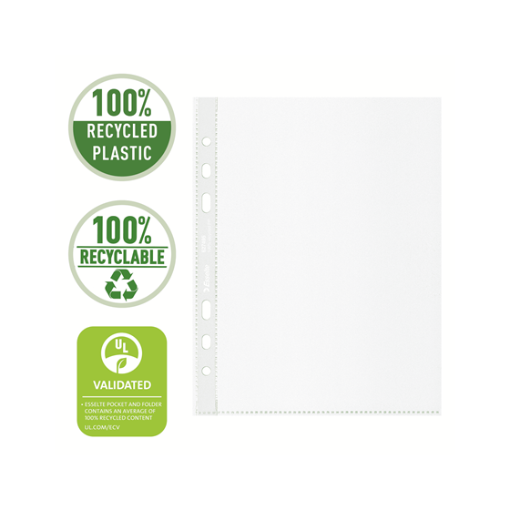 CAJA 100 FUNDAS POLIPROPILENO MULTITALADRO REFORZADA PIEL NARANJA A5 RECYCLE 70 MICRAS ESSELTE 627495