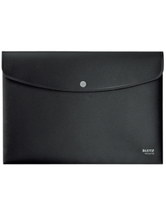 SOBRES POLIPROPILENO OPACO A4 CON BROCHE BOTON RECYCLE NEGRO LEITZ 46780095