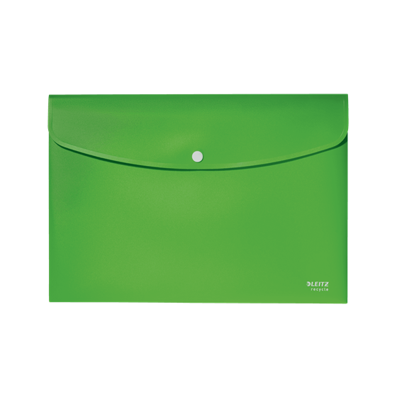 SOBRES POLIPROPILENO OPACO A4 CON BROCHE BOTON RECYCLE VERDE LEITZ 46780055