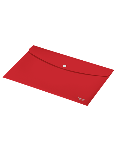 SOBRES POLIPROPILENO OPACO A4 CON BROCHE BOTON RECYCLE ROJO LEITZ 46780025