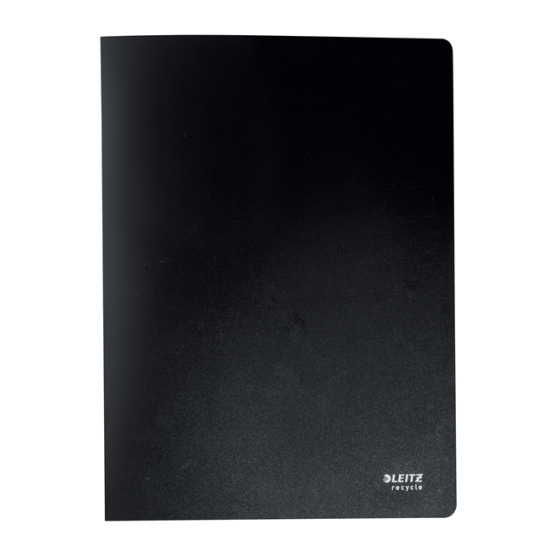 CARPETA POLIPROPILENO CON 20 FUNDAS A4 RECYCLE NEGRO LEITZ 46760095