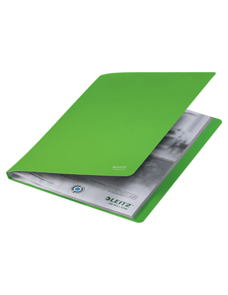 CARPETA POLIPROPILENO CON 20 FUNDAS A4 RECYCLE VERDE LEITZ 46760055