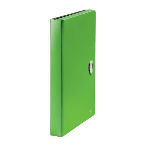 CARPETA POLIPROPILENO ACORDEON 5 POSICIONES+BOLSILLO FRONTAL BROCHE GIRATORIO A4 RECYCLE VERDE LEITZ 46240055