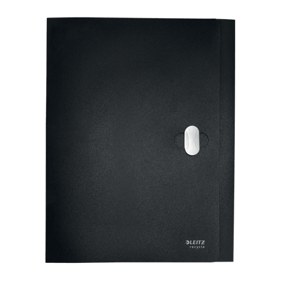 CARPETA POLIPROPILENO DE PROYECTOS 38MM Y CIERRE BROCHE GIRATORIO A4 RECYCLE NEGRO LEITZ 46230095