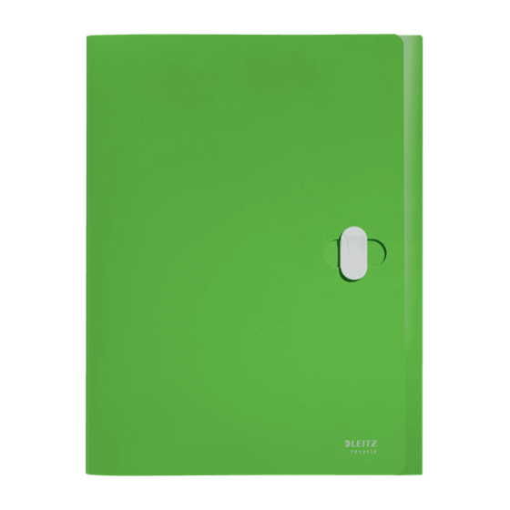 CARPETA POLIPROPILENO DE PROYECTOS 38MM Y CIERRE BROCHE GIRATORIO A4 RECYCLE VERDE LEITZ 46230055