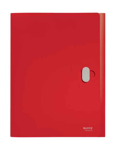 CARPETA POLIPROPILENO DE PROYECTOS 38MM Y CIERRE BROCHE GIRATORIO A4 RECYCLE ROJO LEITZ 46230025