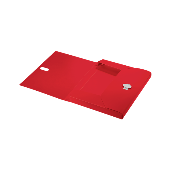 CARPETA POLIPROPILENO DE PROYECTOS 38MM Y CIERRE BROCHE GIRATORIO A4 RECYCLE ROJO LEITZ 46230025