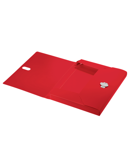 CARPETA POLIPROPILENO DE PROYECTOS 38MM Y CIERRE BROCHE GIRATORIO A4 RECYCLE ROJO LEITZ 46230025