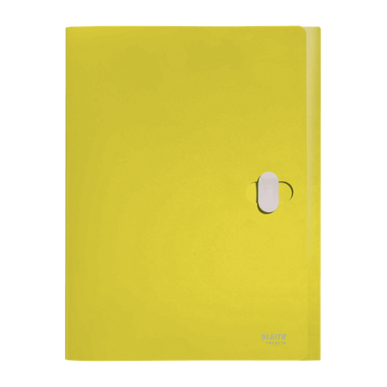 CARPETA POLIPROPILENO DE PROYECTOS 38MM Y CIERRE BROCHE GIRATORIO A4 RECYCLE AMARILLO LEITZ 46230015
