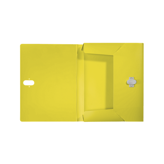 CARPETA POLIPROPILENO DE PROYECTOS 38MM Y CIERRE BROCHE GIRATORIO A4 RECYCLE AMARILLO LEITZ 46230015